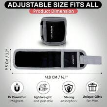 Magnetic Wristband Screws, Nails, Drill Bits, Bolts - Heavy-Duty Magnetc Wrist Band With Adjustable Strap, Father's Day Handyman Cool Tools Dad Gft, Wrist Magnetic Holder - Wristband - View 2