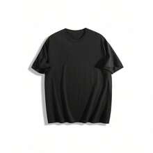 Unisex T-Shirt With Print And Signature - 黑色 - 查看 4