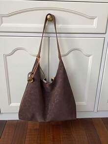 New Fashionable Large Tote Bag For Women, Shoulder Bag With High-Quality Design - Coffee - View 9
