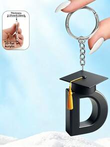 2D Acrylic Graduation Letter Design Keychain, Ideal Gift For Graduates, Teachers And Classmates - Graduation Cap - View 34