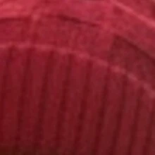 Short Checkered Wool Beanie Hat, Single Layer, Unlined - Rojo - Ver 3