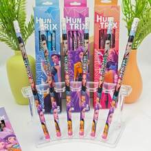 Bộ quà tặng 12 bút chì K-Pop D-Emon Hunter Series 2B, thích hợp cho các bữa tiệc, trường học, phần thưởng trong lớp học, kiểu dáng ngẫu nhiên. - Nhiều màu - Xem 6