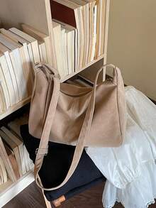 Bolso de hombro para mujer, nuevo diseño de moda, elegante y con estilo - Caqui 2 - Ver 8
