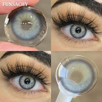 FUNSACHY 1 Pair Of Blue Soft Eye Makeup Products, 1-Year Lifespan, Suitable For Daily Use.