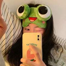 1pc Cute Cartoon Eye Mask, Sleep Mask, Pig, Frog, Panda Cartoon Funny Cute Unisex Sleep Mask, Travel Essential, Cruise Essential, Holiday Essential - A - View 6