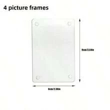 1pcs Vertical Car Sun Visor Photo Frame Clips| Acrylic Clip-On Holder| Fits All Vehicle Models| Holds 3.5x2.3 Inch Photos| Random Colors| Customizable Car Decor| Great Gift For Couples, Families And Pet Memorials - Transparent - View 11