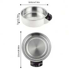 1pc High Precision Removable Bowl Kitchen Scale, Stainless Steel Easy To Clean Scale, Baking Scale, Jewelry Scale, Coffee Scale, Chinese Herbal Medicine Scale, Kitchen Supplies, Kitchen Tools - Silver - View 2