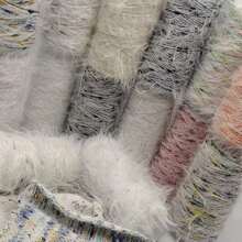 50g Cuentas metálicas mixtas, hilo de peluche teñido con degradado, adecuado para tejer suéteres, bufandas, chaquetas, manualidades - Disponible en múltiples colores - Tejido a mano - Multicolor - Ver 8