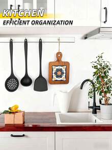 1/5/10pcs Silver Magnetic Hooks, Strong Load Bearing Capacity, No Drilling Required, Magnetic & Adhesive Design, Suitable For Bedroom Wall Decor, Hanging Hooks - Multicolor - View 7