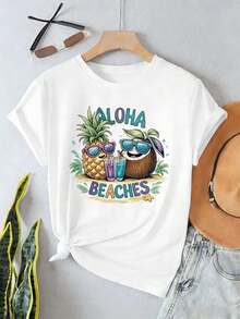 Women T-Shirts - White - View 2