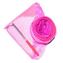 1 Set Ombre Chiffon Dance Scarf, Soft & Lightweight Silk Veil, Suitable For Sports Meetings, Opening Ceremonies, Dance Performances, Belly Dance Stage Shows, And Cheerleading Props - Multicolor - View 10