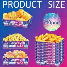 K-Pop Party Decorations, Disposable Paper Food Trays Popcorn Snack Boats For K-Pop Music Theme Birthday Supplies - Style 1 - View 10