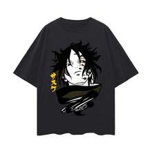 Svart T-shirt med japansk design, ungdomlig urban stil, sommartoppar, skjortor, damtoppar, T-shirts, tröjor, festival -tröja, -tröjor, T-shirt, sommaroutfits för gymmet. - Svart - Visa 1