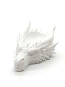 1pc Gothic Dragon Head Jewelry Tray, Dark Aesthetic Ring And Necklace Holder, Desktop Organizer And Decorative Storage For Dresser, Vanity, Home Decor - Multicolor - View 14