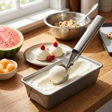 2Pcs Retractable Ball Scooper, Stainless Steel For Ice Cream, Fruit And Desserts, Home & Commercial Use - Large - 2pcs - View 8