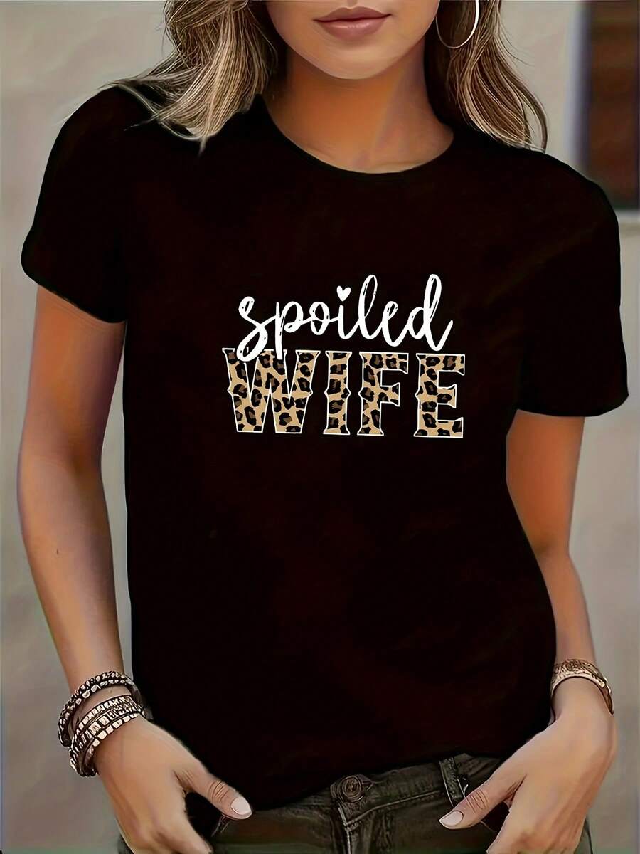 Nueva camiseta con estampado de leopardo WIFI