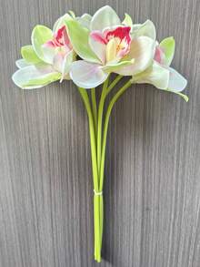 6支/套 新款6头长枝兰花仿真花，高端家居及办公室桌面装饰假花 - 多色 - 查看 14