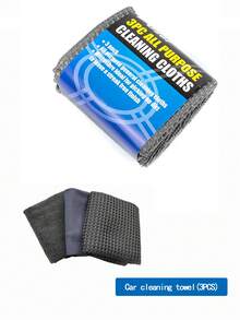 Juego de 9 piezas de herramientas de limpieza y detallado de automóviles de microfibra - A - Ver 11