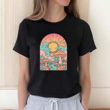 Women T-Shirts - Black - View 1
