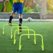 Agility-Leiter-Set für Fußballtraining – inkl. 6m Leiter, 6 Markierungsscheiben, 4 Bodenankern & 6 gelben Hürden – verbessert Schnelligkeit, Koordination & Beinarbeit. Ideal für Fußball, Tennis, Boxen, Fitnesstraining oder Warm-ups im Verein – nutzbar auf Rasen, Hartplatz oder zu Hause. - A - Übersicht 4