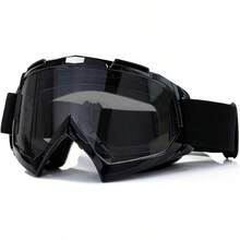 Goggles para Motocross ATV Jóvenes Hombre Mujer, Lente Negro-Gris Protección UV400 - Lente Negro-Gris - Ver 10