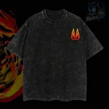 Rider4U Kamen Rider Gears Fire Fox Spirit Oversized Washed T-Shirt 100% Premium Cotton Classic Fit Sizes S-5XL Men's Clothing Soft T-Shirt American Apparel, Cosplay - 黑色 - 查看 2