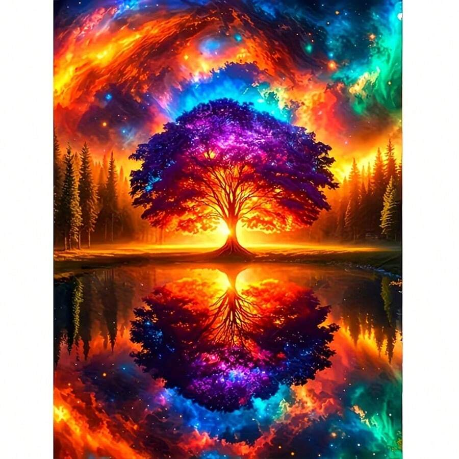 一套钻石画套装，全钻钻石画套装，钻石点画DIY，全钻艺术工艺品，适合家居墙面装饰礼品，钻石画套装 - 圓鑽 - 查看 1