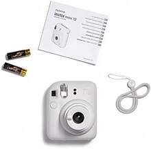FujiFilm Appareil photo instantané Instax Mini 12, avec exposition automatique et objectif selfie inclus, blanc argile - Voir 4