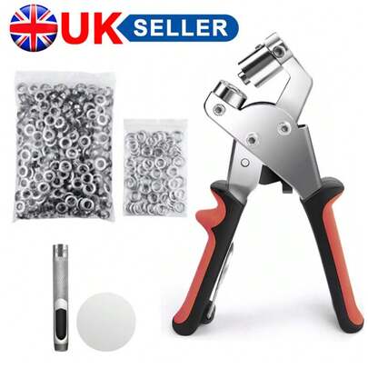 Grommet Tool Kit 10mm Metal Eyelet Pliers Hole Punch Tool For Leather Tarpaulins