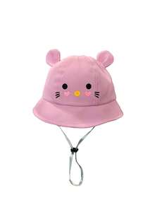1pc Toddler Cute Cat Bucket Hat, With Adjustable Chin Strap Sun Hat, Unisex Kids Casual Beach Hat, Suitable For Outdoor Daily Use - Multicolor - View 10