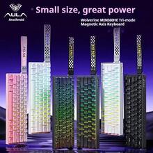 AULA MINI60 HE Mechanical Keyboard 61 Keys Tri-mode Magnetic Axis 8KHz Ultra Low Latency RGB Light 4000mAh Battery Type-C Charging Gaming Office Keyboard - 查看 2