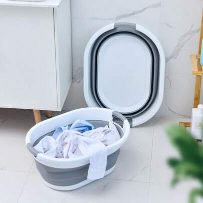 Giỏ đựng đồ giặt bằng nhựa gấp gọn dung tích lớn - Thùng chứa đa năng có thể xếp chồng lên nhau dùng để đựng quần áo, đồ ăn nhẹ và đồ chơi - Kiểu dáng cổ điển để sắp xếp quần áo bẩn.