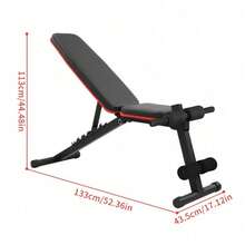 Flat Bench To Adjustable Inclined Bench, Fitness Bench Meets Different Training Needs And Is Suitable For Use In Home Gyms - Black - View 9
