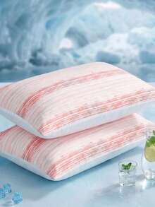 1/2pcs Fringe-Dyed Texture Pattern Digital Printed Pattern Cooling Textured Pillowcase Set - Includes 1 Or 2 Pillowcases (No Insert), Reversible, Cute Fresh Cottage Style, Lightweight & Breathable, Machine Washable,CoolingPillowcase ,CottageStyle ,BreathableBedding - Multicolor - View 18