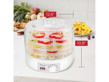 Rosewill Food Dehydrator Machine, 5 12.6" Trays, Adjustable Temperature Controls | 95-158°F | 350W, Jerky, Herbs, Fruit, Veggies, Dried Snacks - White - View 7