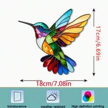 1pc Colorful Bird & Butterfly Static Cling Window Sticker, No Glue Needed, Suncatcher, Home Garden Glass Decal, Party Decoration, RV Window Sticker, Made Of PET Material, Suitable For Indoor And Outdoor Use - Bird Window Stickers - View 3