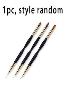 3 Piezas Juego de 1 Pincel Doble para Diseño y Dibujo de Arte de Uñas - Kit de Herramientas de Decoración y Detalle de Uñas, Accesorios de Dibujo DIY, Suministros de Arte de Uñas, Bolígrafos para Diseño de Uñas de Gel, Aplicadores de Gel Moldeador, Bolígrafos de Punta Fina para Arte de Uñas Casero DIY - Multicolor - Ver 7
