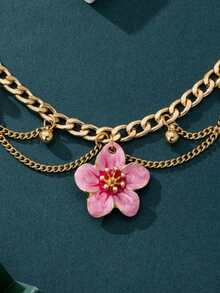 Hot-Selling Fashionable Vintage Floral Children's Anklet, Perfect For Daily Outfit Matching, Very Beautiful - Gold - View 3