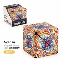 Variable Geometric Shapes, Color-Changing, Magnetic, Magic Cube, Stress-Relieving, Manual Flipping Jigsaw Puzzle Cube - MC-01 - Xem 13