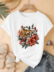 Women T-Shirts - White - View 2