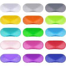 Hicarer 30 Pieces Blindfold Eye Cover Sleep Mask for Games Party Sleeping Travel with Nose Pad and Adjustable Strap - Multicolor - Ver 2