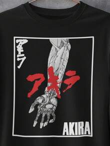 Unisexe, Pull Anime Akira, T-shirt Anime des années 80, Sweat Manga Akira Japonais, T-shirt cadeau avec affiche Akira vintage, Sweat-shirt rétro pou - Noir - Voir 1