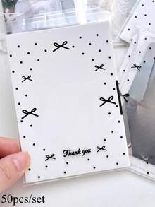 Bộ 50 chiếc bao đựng ảnh trong suốt, tự dính, dùng để bảo vệ ảnh thần tượng, túi đựng ảnh có khóa kéo, túi quà tặng. - Nhiều màu - Xem 7