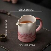 Ombre Ceramic Milk Pitcher With Handle, Coffee Creamer Cup, Household Milk Jug, Milk Pot, Baking Tool - View 9