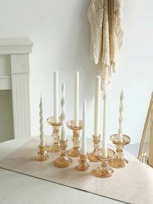 2 pièces Bougies longues blanches de style nordique, taille 2 cm x 25 cm, bougies parfumées, créent une ambiance, conviennent pour la décoration de la maison, la table, les fêtes, les décorations de vacances, les cadeaux pour elle, les centres de table de mariage, les anniversaires, les vacances, la décoration de jardin, les cadeaux unisexes - cire pour tiges - Voir 4
