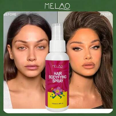  Xịt tạo độ phồng MELAO, 100ml/3.38 fl oz, giúp tăng độ phồng và kết cấu cho tóc mỏng, xẹp, dạng xịt nhẹ cho mái tóc mềm mượt, bóng bẩy.