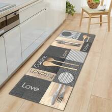 Alfombra de Cocina, Tapete de Entrada para el Hogar, Alfombra Decorativa para Sala de Estar, Dormitorio, Balcón, Alfombra Antideslizante para Pasillo, Baño y Entrada. - TAB24505-16 - Ver 1