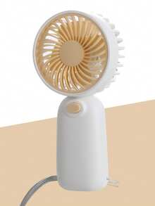 1pc New Handheld Mini Fan, Portable Fan For Home/School/Dorm/Office/Outdoor Use, Requires 2 AAA Batteries (Not Included) - Multicolor - View 10