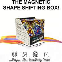 Variable Geometric Shapes, Color-Changing, Magnetic, Magic Cube, Stress-Relieving, Manual Flipping Jigsaw Puzzle Cube - Magnetic Cube 3D - View 8