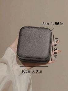 1pc Mini Travel Jewelry Box, Multifunctional Jewelry Organizer, Earring Pendant Storage Box, Multifunctional Waterproof Jewelry Display Box, Suitable For Rings, Earrings, Necklaces, Bracelets, Perfume, Watches Storage And Organization, Travel Essential, Suitable As Gift For Family, Friends, Girlfriend, Birthday Gift, Valentine's Day Gift - Multicolor - View 8